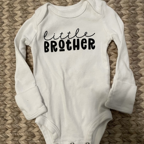Newborn Carter’s little brother onesie - Picture 4 of 5